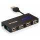 Карманный USB 2.0 концентратор D-Link DUB-104 в Чите, USB хаб DLink DUB104 (Чита)